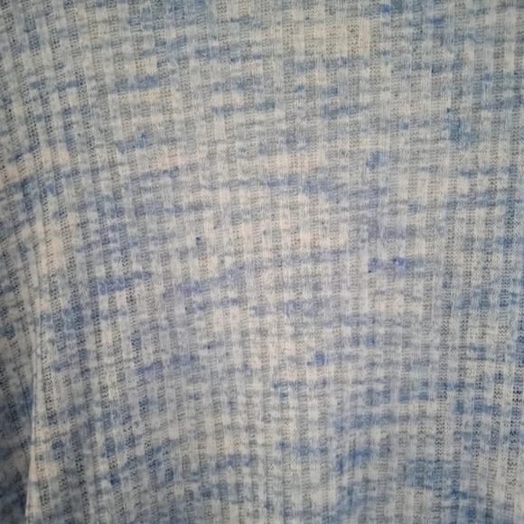 The Impeccable Pig Blue & White Open Twist Back Knit Sweater Size Small - Picture 8 of 8